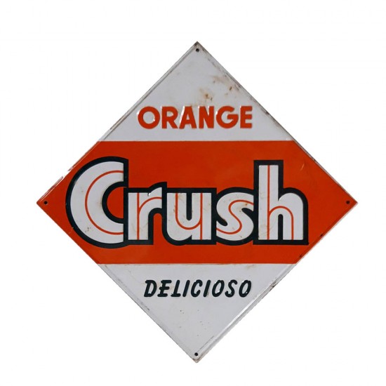 Cartel Rombo Orange Crush...