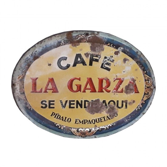 Cartel Café La Garza Se...