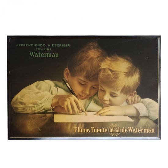 Cartel Chapa Pluma Waterman