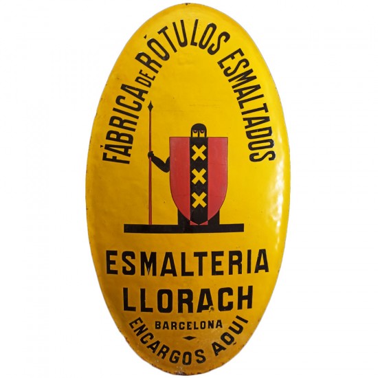 Cartel Esmaltado Esmaltería...