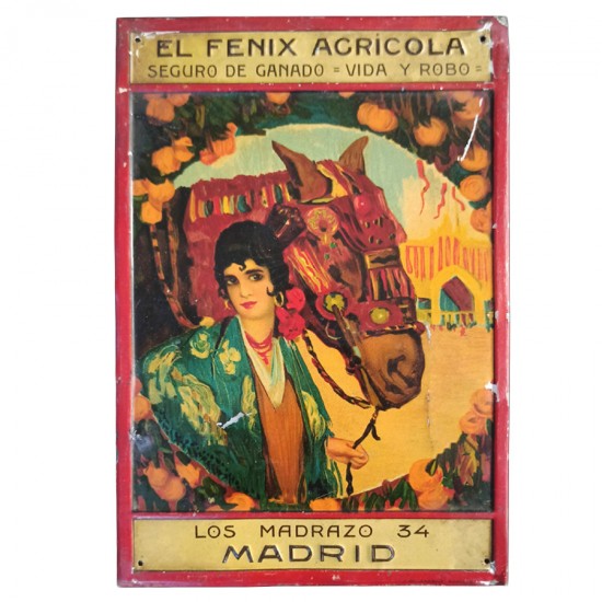 Cartel Chapa El Fénix Agrícola