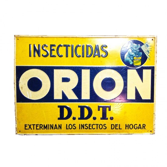 Cartel Insecticidas Orion,...