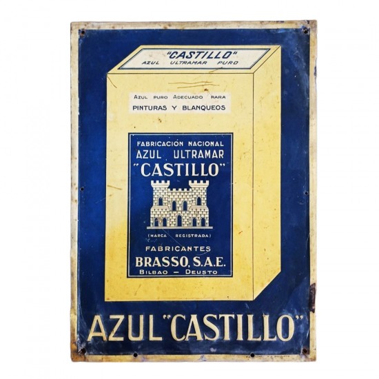 Cartel Azul Castillo